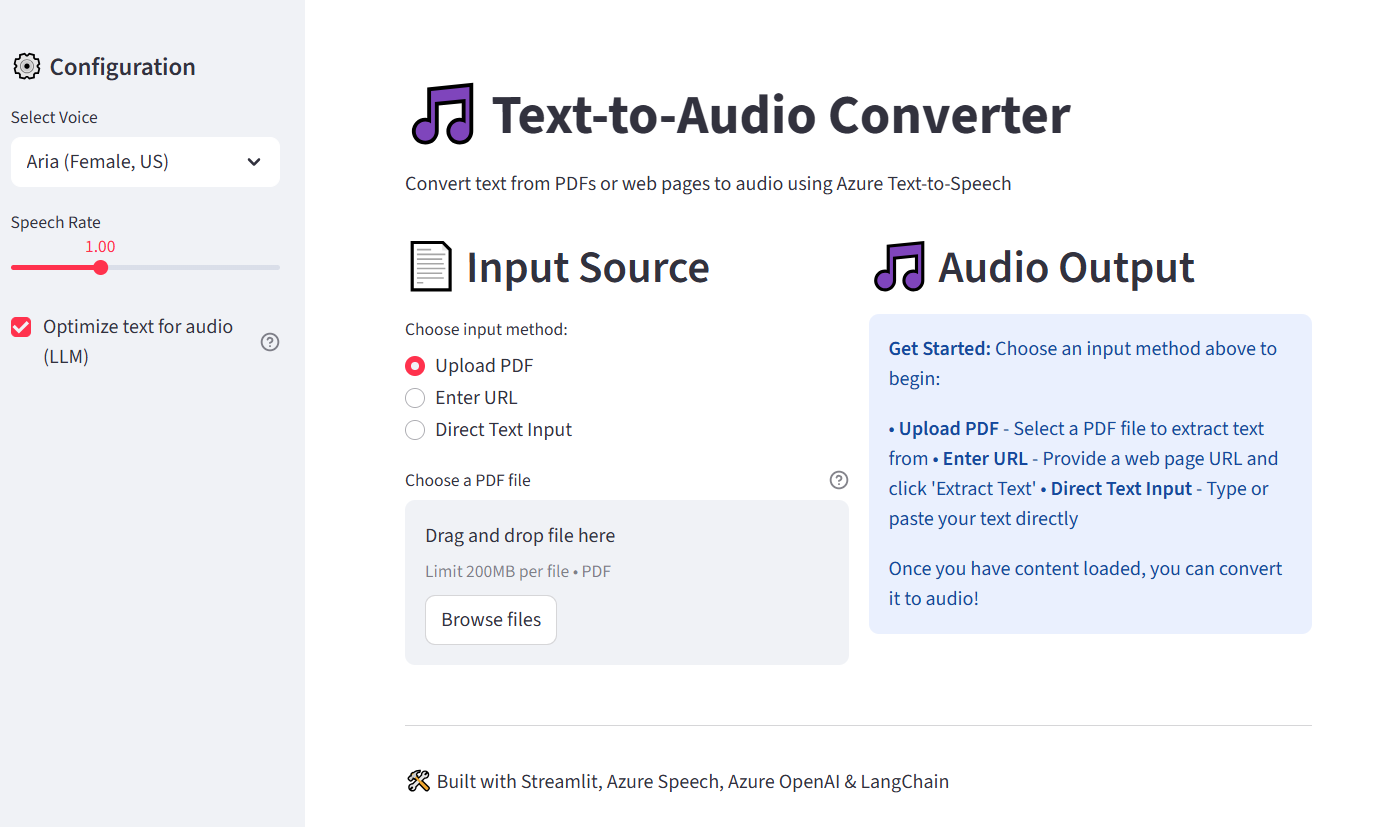 Text-to-Audio Converter
